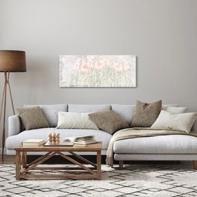 Obraz - Freska ľalií (120x50 cm)