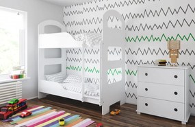Raj posteli Detská poschodová posteľ JURAJ PW 160x80 cm