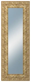 DANTIK - Zrkadlo v rámu, rozmer s rámom 50x140 cm z lišty KŘÍDLO ozdobné zlaté (2890)