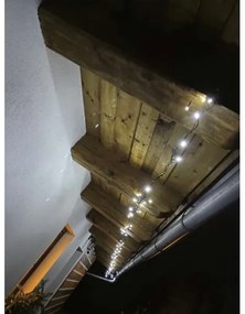 LED Vianočná vonkajšia reťaz 80xLED/13m IP44 studená biela