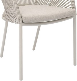 Hliníkové jedálenské kreslo ORIENT (ivory)