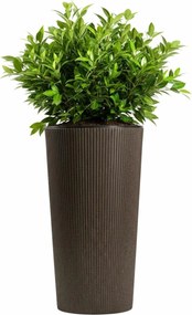 PLASTOVÝ KVETINÁČ URBANIKA ECO 57X29,5 CM TMAVOHNEDÁ