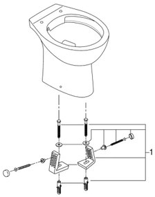 GROHE 39430000 - WC na podlahu BAU CERAMIC 515 x 356 x 406 mm keramika/biela