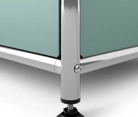 Kovová komoda »CN3« s 2 výklopnými priečinkami, šalviová