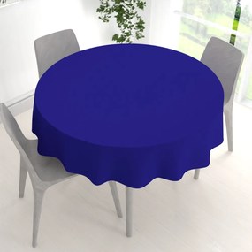 Biante Dekoračný okrúhly obrus Rongo RG-078 Kráľovská modrá Ø 100 cm