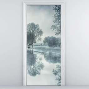 Fototapeta na dvere - Zimná príroda (95x205cm)