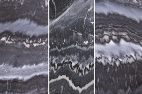 Konferenčný stolík Noble sivý mramor strieborný