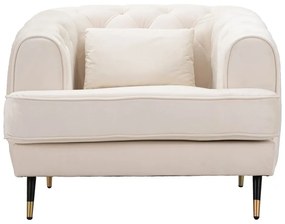 Krémové kreslo Praga – Mauro Ferretti