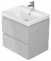 Cersanit - SET skrinka + umývadlo, šedý lesk, Moduo 60, S801-222-DSM