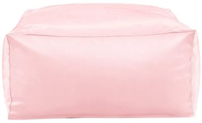 Metalická taburetka ružová ekokoža