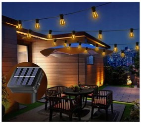BERGE Záhradná solárna girlanda 10 LED 5 metrov