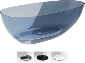 Besco Voľne stojaca vaňa zo syntetickej živice Xara 160 Blue Wave BESCO-Typ výpuste: Click-Clack štandard, biela