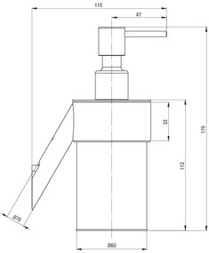 Deante Silia, dávkovač mydla 250ml, brúsený bronz, DEA-ADI_C421