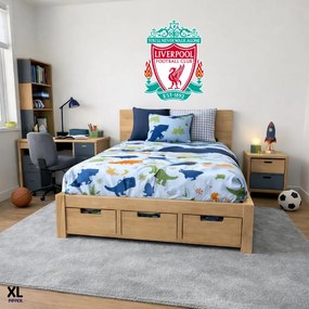 Textilná nálepka na stenu - logo "Liverpool FC" Veľkosť: 60 cm