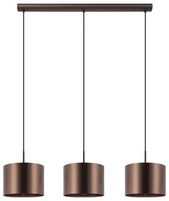 Eglo 39357 - Luster na lanku SAGANTO 1 3xE27/60W/230V medená