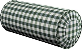 Valcový vankúš so záhybmi farba produktu zelená látka vzorované