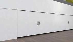 Úložná posteľ so zástenou Junior 120x200 cm, biela