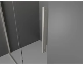 Mexen Velar, sprchový kút s posuvnými dverami 110 x 70 cm, 8mm šedé sklo, brúsená oceľ, 871-110-070-41-97