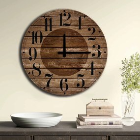 Nástenné hodiny Wooden strips 5050MS-037, 50 cm
