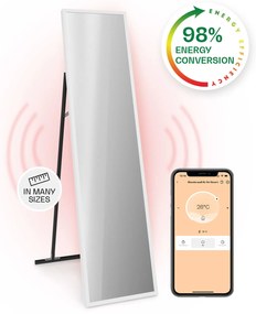 Klarstein La Palma 900 smart, infračervený ohrievač, 40 x 160 cm, 900 W, zrkadlový stojan