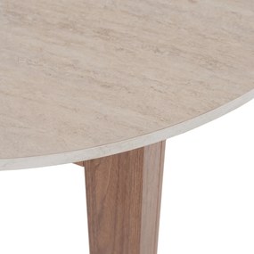 Vintino Rozkladací stôl RAMON 103–223 cm travertín/orech nicea