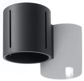 Čierne nástenné svietidlo Vulco – Nice Lamps