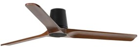 FARO Barcelona FARO 33839 - Stropný ventilátor HEYWOOD TUB L borovica/čierna pr. 132 cm + DO FA33839
