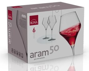 Rona Poháre na víno ARAM 500 ml, 6 ks