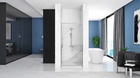 Rea Rapid Swing, 1-krídlové sprchové dvere 100 x 195 cm, 6mm číre sklo, chrómový profil, REA-K5607