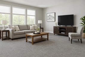 Ideal, Koberec metráž Efekt 5190, na mieru, šíře 4m,5m, šedá, filc, chodba / predsieň