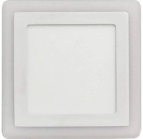 APLED -LED Kúpeľ. podhľadové svietidlo SQUARE DUO LED/16W/230V 19,5x19,5 cm biela