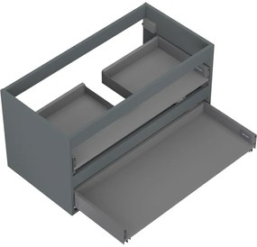 Mexen Box-A, závesná skrinka 90 cm, 2 zásuvky, grafitová matná, 91AX0-0900-470-2-66