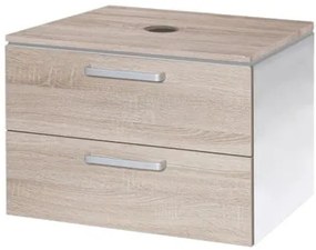 Kúpeľňová skrinka pod umývadlo Naturel Vario Dekor 69x45 cm dub bardolino VARIODESK75ZBIDB