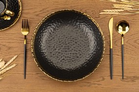 Keramický hlboký tanier Kati, (fi) 26 cm, čierny