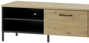 TV stolík Lucas II 25 155 cm dub Artisan/čierny