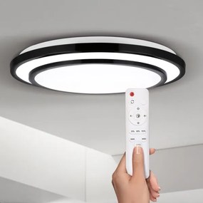 Brilagi-LED Smievateľné svietidlo LUCIANO LED/48W/230V 3000-6500K ø 39 cm čierna+DO