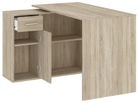 Rohový písací stôl WESLACO - dub sonoma