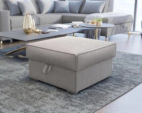 Taburet SMART COSARO XL s úložným priestorom 71x71 cm, béžový