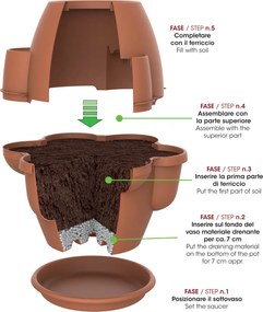BAMA OASI 80 x 80 cm, hnedosivý