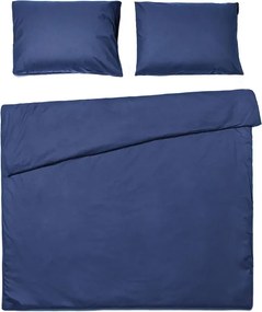 Bavlnené obliečky CALMORA tmavomodré Rozmer obliečky: 2 ks 70 x 90 cm | 200 x 220 cm