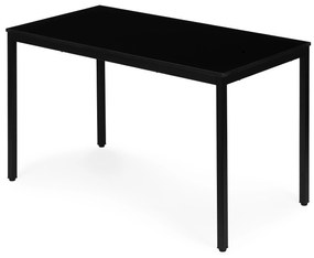 Jedálenský kuchynský stôl pre 4-5 osôb počítačový stôl 120x60 cm čierny ModernHome