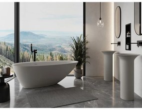 Mexen Milano, voľne stojaca vaňa z konglomerátu 170 x 86 cm, betónová matná, 57301708561