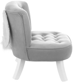 Somebunny Detské dizajnové kresielko Zajačik, sivý- limitovaná edícia