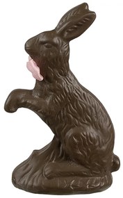 Dekorácia čokoládavá figúrka králik - 8*4*13 cm