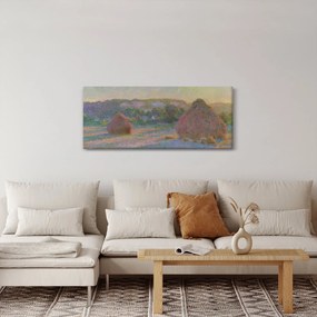 Obraz - Claude Monet, Stacks of Wheat (End of Summer) , reprodukcia (120x50 cm)