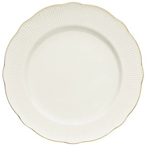 24-dielna jedálenská súprava, biela/zlatá, porcelán