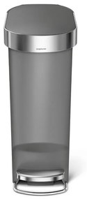 Pedálový kôš Slim 40 l, sivá