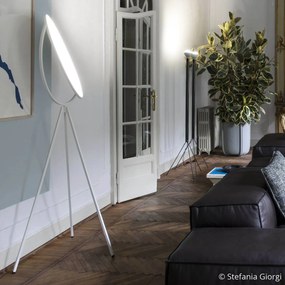 FLOS Superloon biela dizajnérska stojaca lampa LED