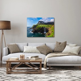 Obraz - Vodopád Múlafossur (70x50 cm)
