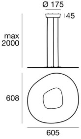 Linea Light 90348 - LED Luster na lanku ANTIGUA LED/38W/230V 60,8 cm CRI 90 biela